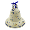 Polish Pottery Bell Ornament 5&quot; Country Meadow