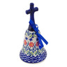 Polish Pottery Bell Ornament 8&quot; Last Summer Flowers