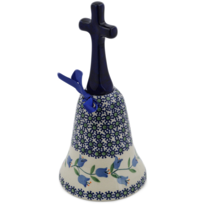 Polish Pottery Bell Ornament 8&quot; Sweet Dreams