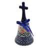 Polish Pottery Bell Ornament 8&quot; Wave Of Flowers