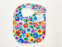 Textile Bib 12&quot; White Folk