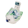 Polish Pottery Bird Figurine 2&quot; Into Spring