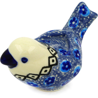 Polish Pottery Bird Figurine 4&quot; Abra Cadabra