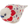 Polish Pottery Bird Figurine 4&quot; Love All Around