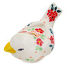 Polish Pottery Bird Figurine 4&quot; Pink Divinity UNIKAT