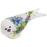 Polish Pottery Bird Figurine 4&quot; Springtime Wreath