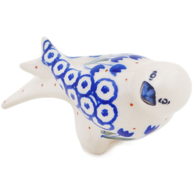Polish Pottery Bird Figurine 4&quot; Water Tulip