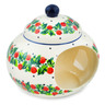 Polish Pottery Birdhouse 6&quot; Redberry Forest