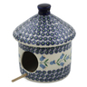 Polish Pottery Birdhouse 7&quot; Sweet Dreams