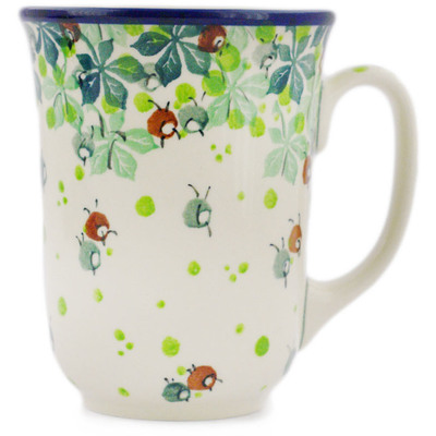 Polish Pottery Bistro Mug Acorns Are Falling