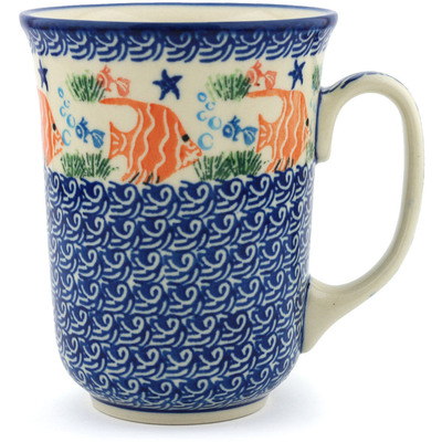 Polish Pottery Bistro Mug Angel Fish