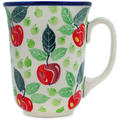 Polish Pottery Bistro Mug Apple Picking