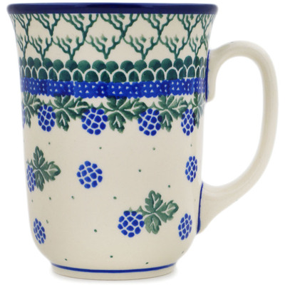 Polish Pottery Bistro Mug Blackberry Vines