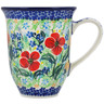 Polish Pottery Bistro Mug Blooming Joy UNIKAT