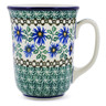 Polish Pottery Bistro Mug Blue Chicory