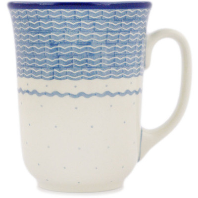 Polish Pottery Bistro Mug Blue Harbor