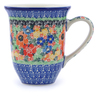 Polish Pottery Bistro Mug Bountiful Basket UNIKAT