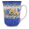 Polish Pottery Bistro Mug Butterfly Escape UNIKAT