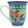 Polish Pottery Bistro Mug Cabin Meadow UNIKAT