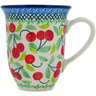 Polish Pottery Bistro Mug Cherry Sweet