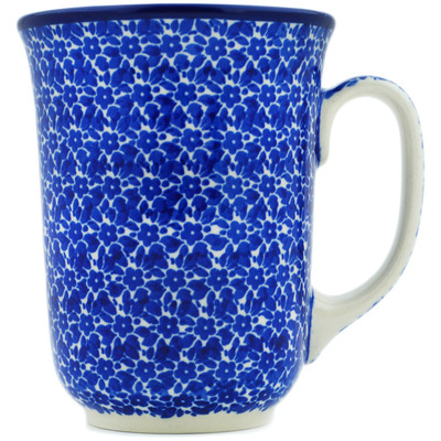 Polish Pottery Bistro Mug Choppy Waters