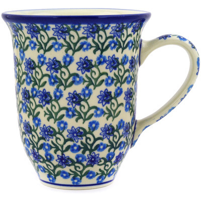 Polish Pottery Bistro Mug Climbing Daisy