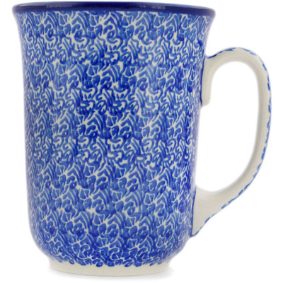 Polish Pottery Bistro Mug Cobalt Current