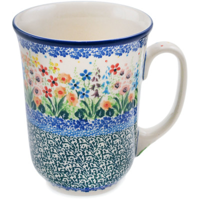 Polish Pottery Bistro Mug Colors Of The Wind UNIKAT
