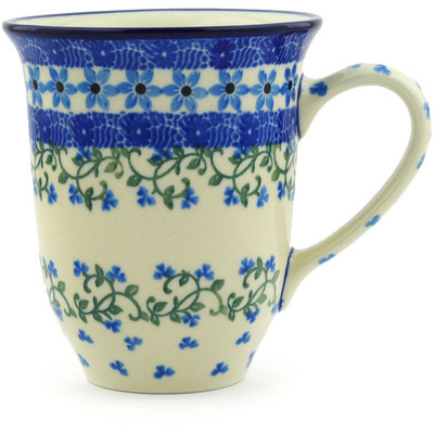 Polish Pottery Bistro Mug Dancing Vines