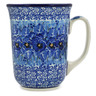 Polish Pottery Bistro Mug Deep Winter UNIKAT