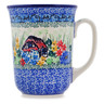 Polish Pottery Bistro Mug Delightful Garden House UNIKAT