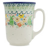 Polish Pottery Bistro Mug Easter Festivity UNIKAT