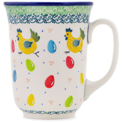 Polish Pottery Bistro Mug Egg Hunt