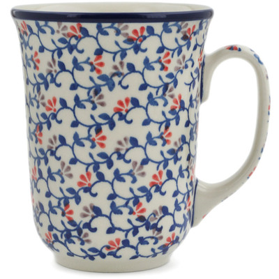 Polish Pottery Bistro Mug Endless Blue