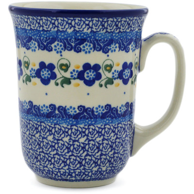 Polish Pottery Bistro Mug Flora Cluster