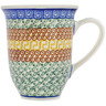 Polish Pottery Bistro Mug Grecian Sea