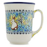 Polish Pottery Bistro Mug Hare Haven UNIKAT