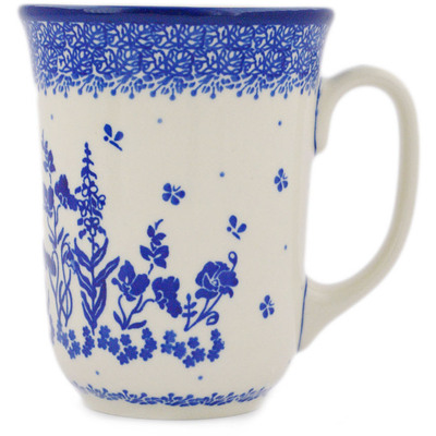 Polish Pottery Bistro Mug Insect Playtime