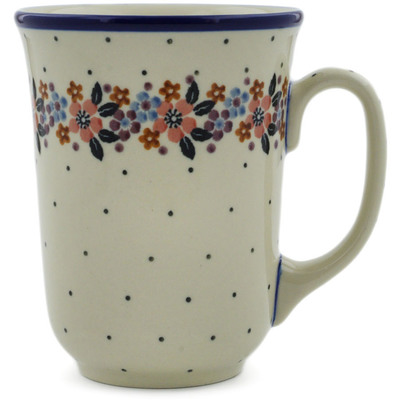 Polish Pottery Bistro Mug Jewel Tones