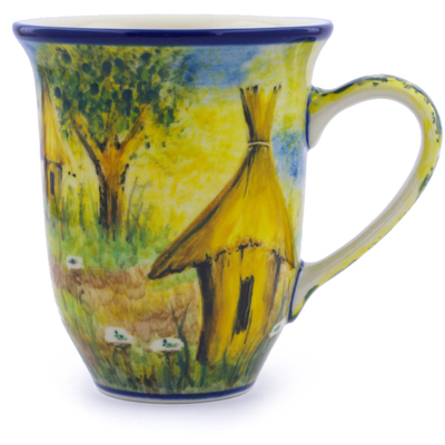 Polish Pottery Bistro Mug L45 Hut Getaway UNIKAT