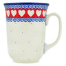 Polish Pottery Bistro Mug Love Struck