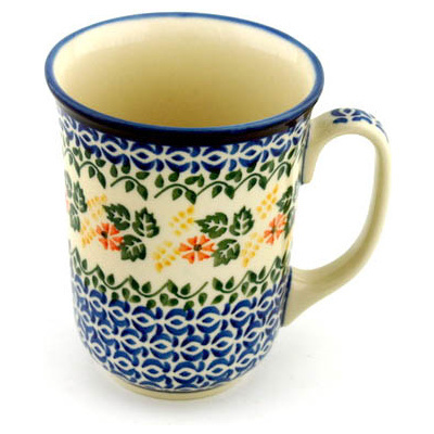 Polish Pottery Bistro Mug Lovely Vines