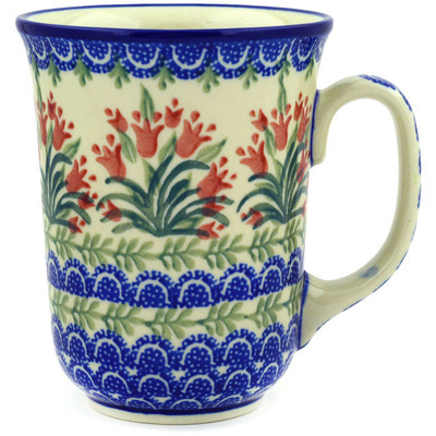 Polish Pottery Bistro Mug Maroon Bells