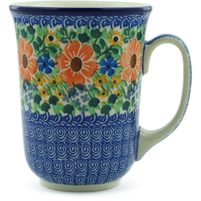 Polish Pottery Bistro Mug May Flowers UNIKAT