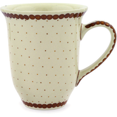 Polish Pottery Bistro Mug Mocha Love