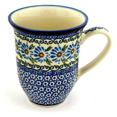 Polish Pottery Bistro Mug Morning Daisy