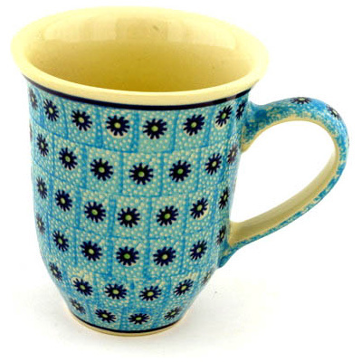 Polish Pottery Bistro Mug Ocean Breeze