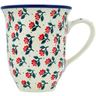 Polish Pottery Bistro Mug Orange Blossoms