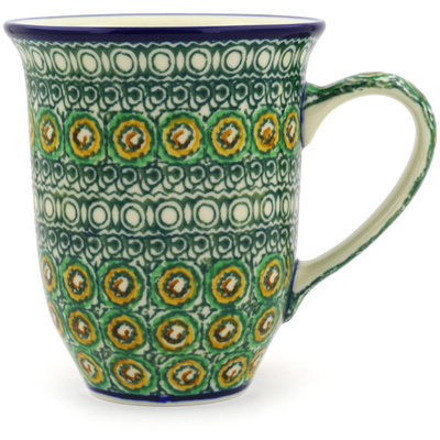 Polish Pottery Bistro Mug Persian Rug UNIKAT