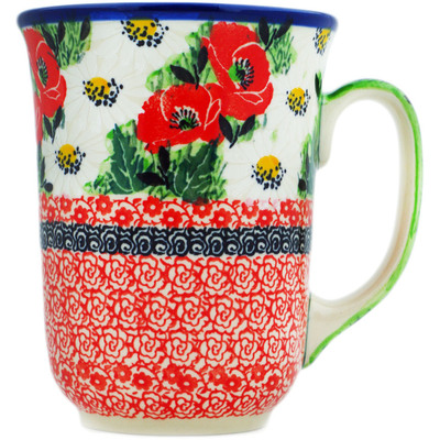 Polish Pottery Bistro Mug Polish Summer UNIKAT
